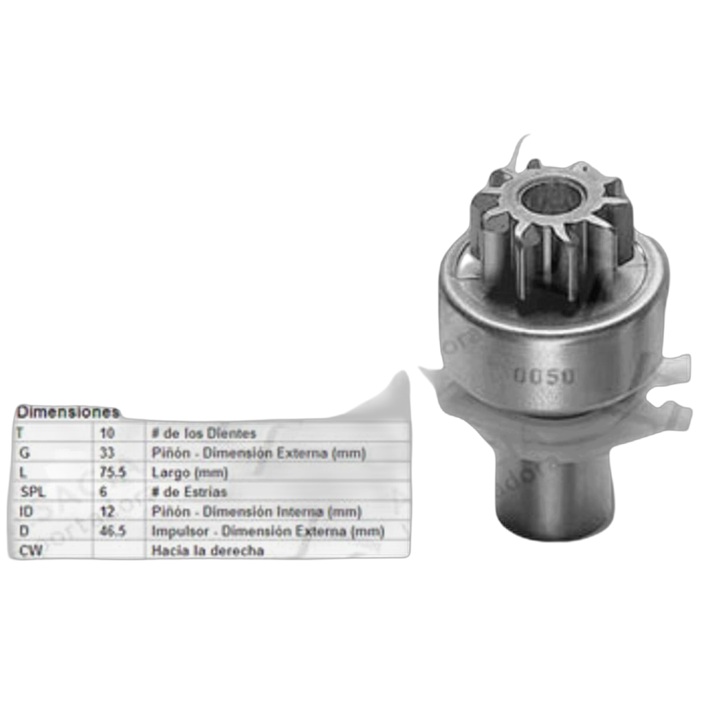 Bendix Motor Partida Universal