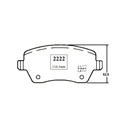 Juego Pastillas Freno Delantero Dokker - Note - Cs1 - Swift