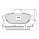 Juego Pastillas Freno Delantero Panda - Cinquecento500