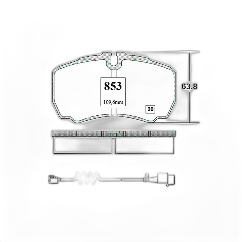 Juego Pastillas Freno Trasero Daily