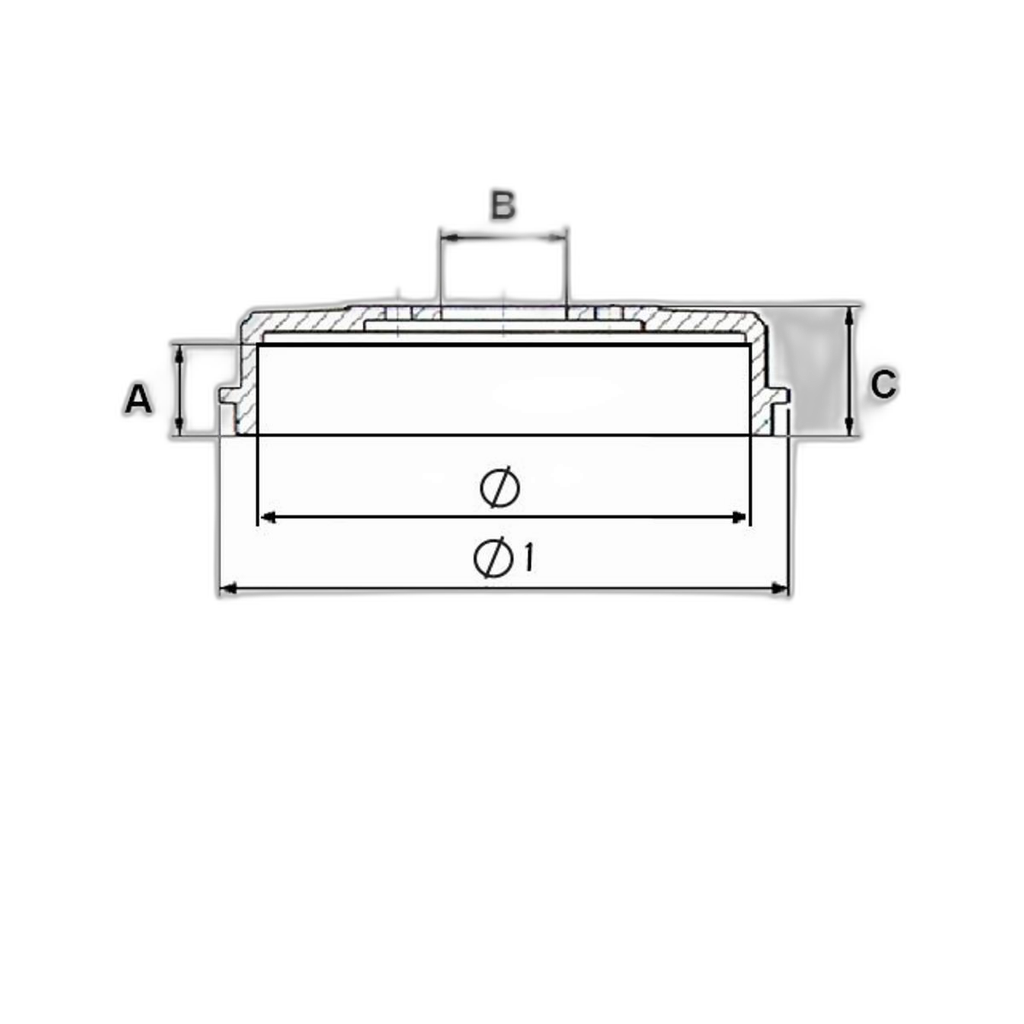 TAMBOR DE FRENO TRAS H100