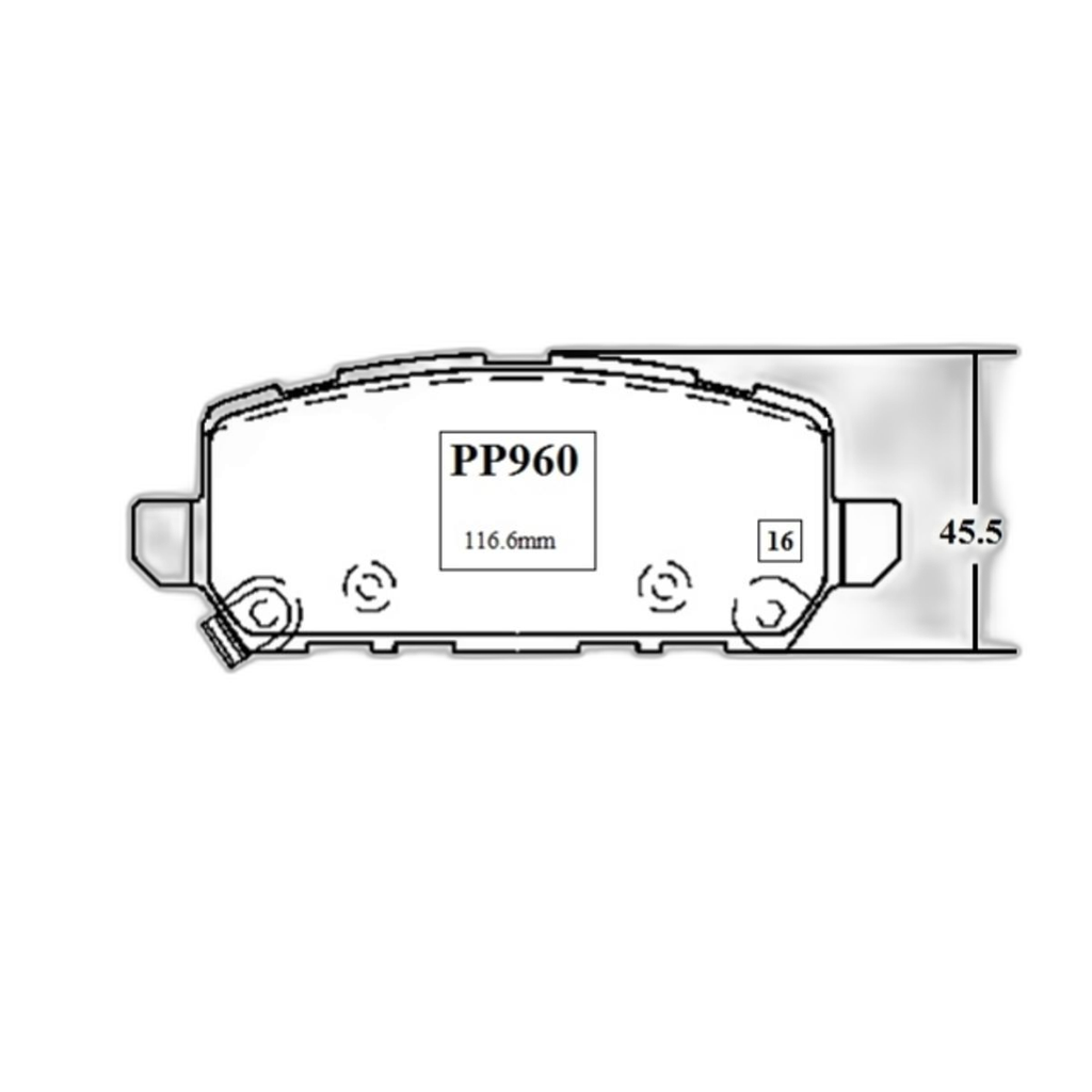 JG. PASTILLAS FRENO TRAS Accord - Hr-v - Hvr