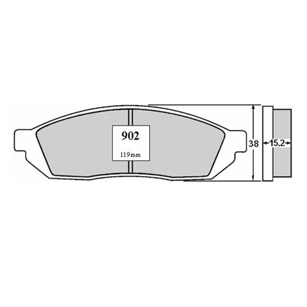 JG. PASTILLAS FRENO DEL Damas - Labo - Civic - Fronte -