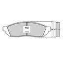 JG. PASTILLAS FRENO DEL Damas - Labo - Civic - Fronte -