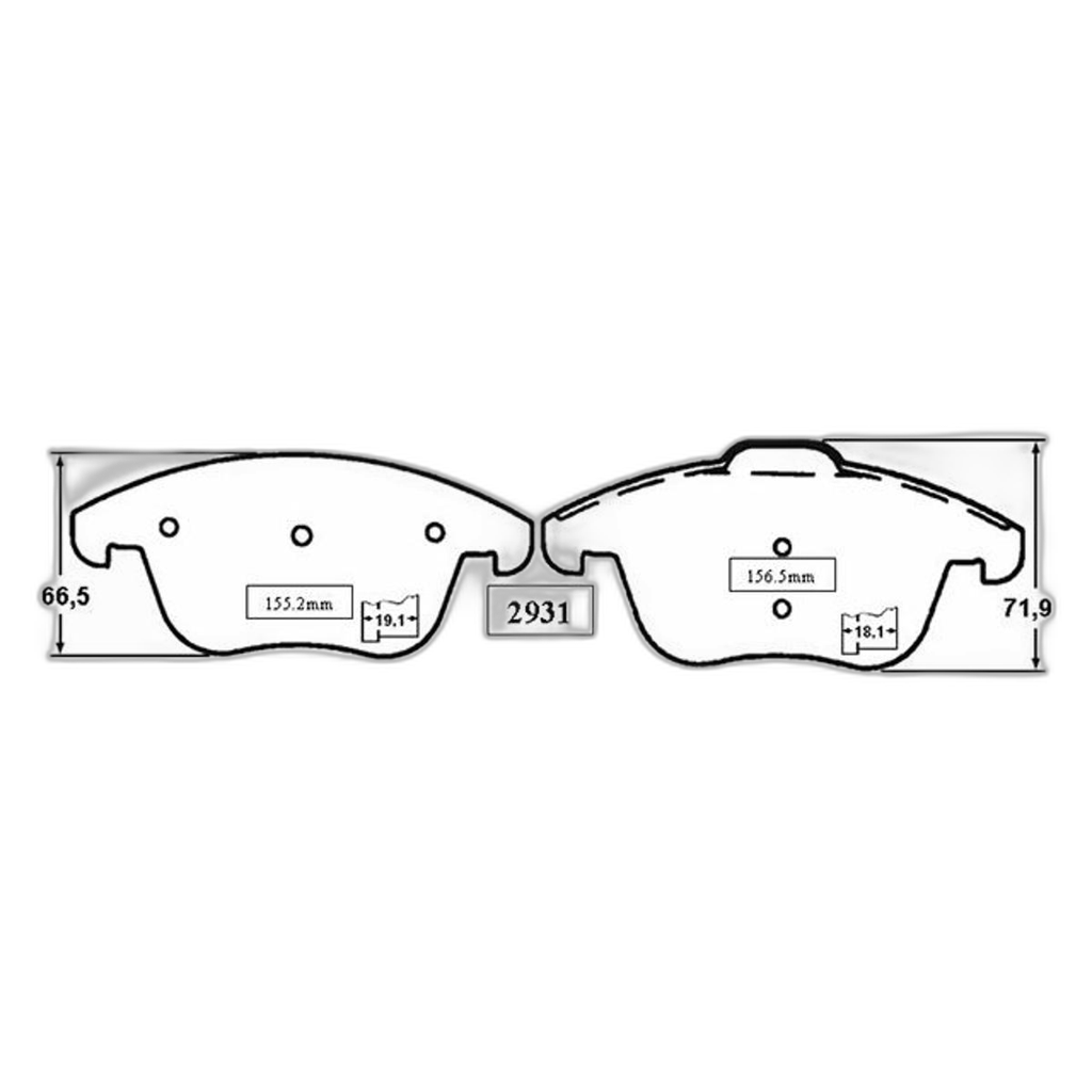 JG. PASTILLAS FRENO DEL Discovery - Freelander - Range - Hs