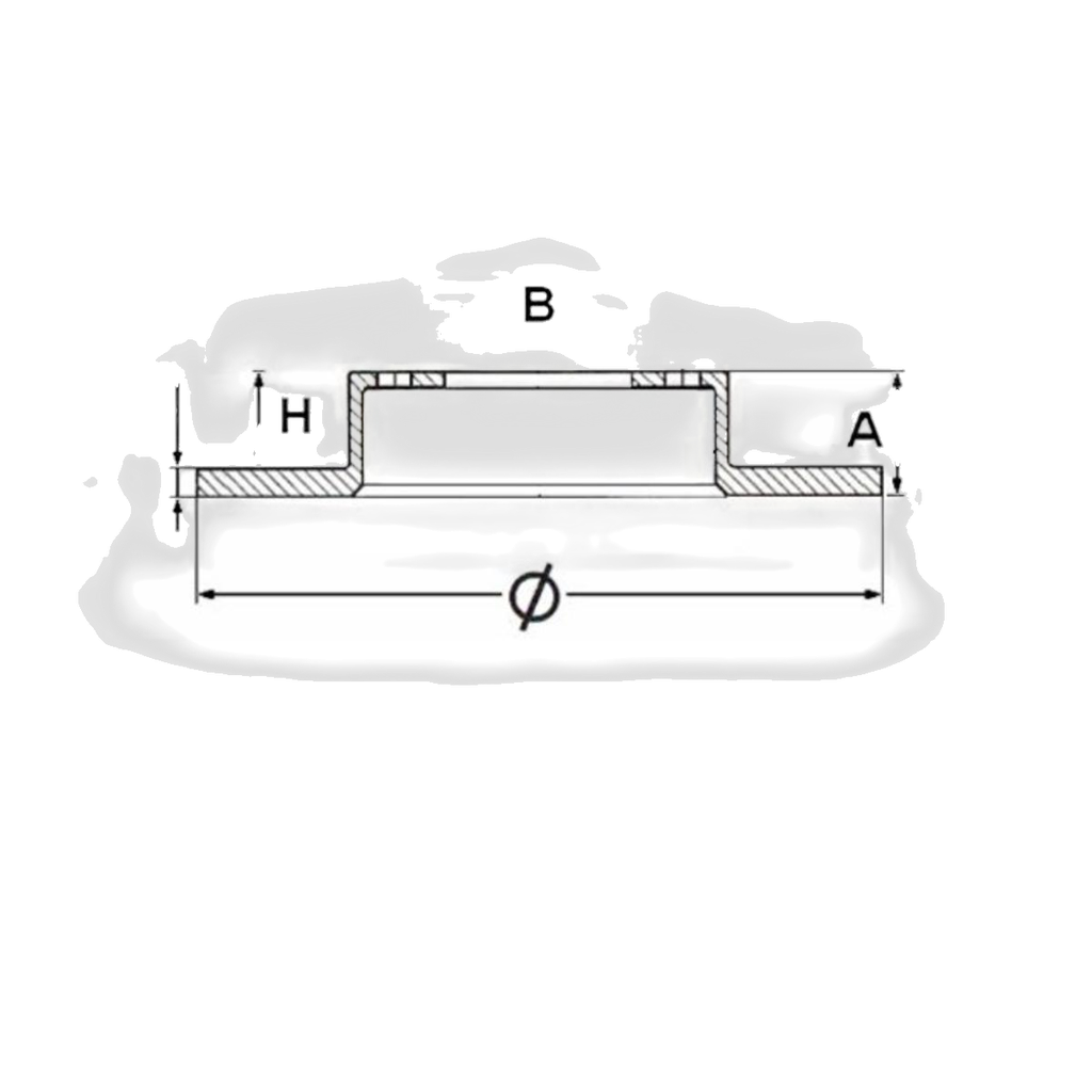 TAMBOR DE FRENO TRAS Accent - I10 - Verna - Pride - Rio