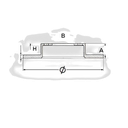 TAMBOR DE FRENO TRAS Accent - I10 - Verna - Pride - Rio