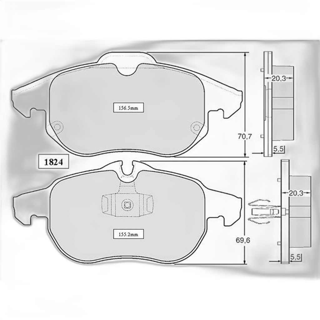 JG. PASTILLAS FRENO DEL Astra - Zafira - Vectra - 9-3