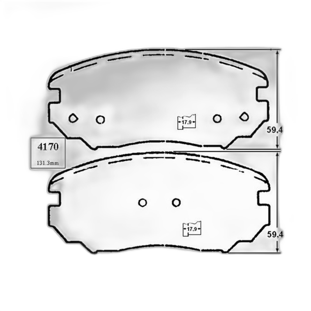 JG. PASTILLAS FRENO DEL Equinox - Impala - Insignia - 9-5