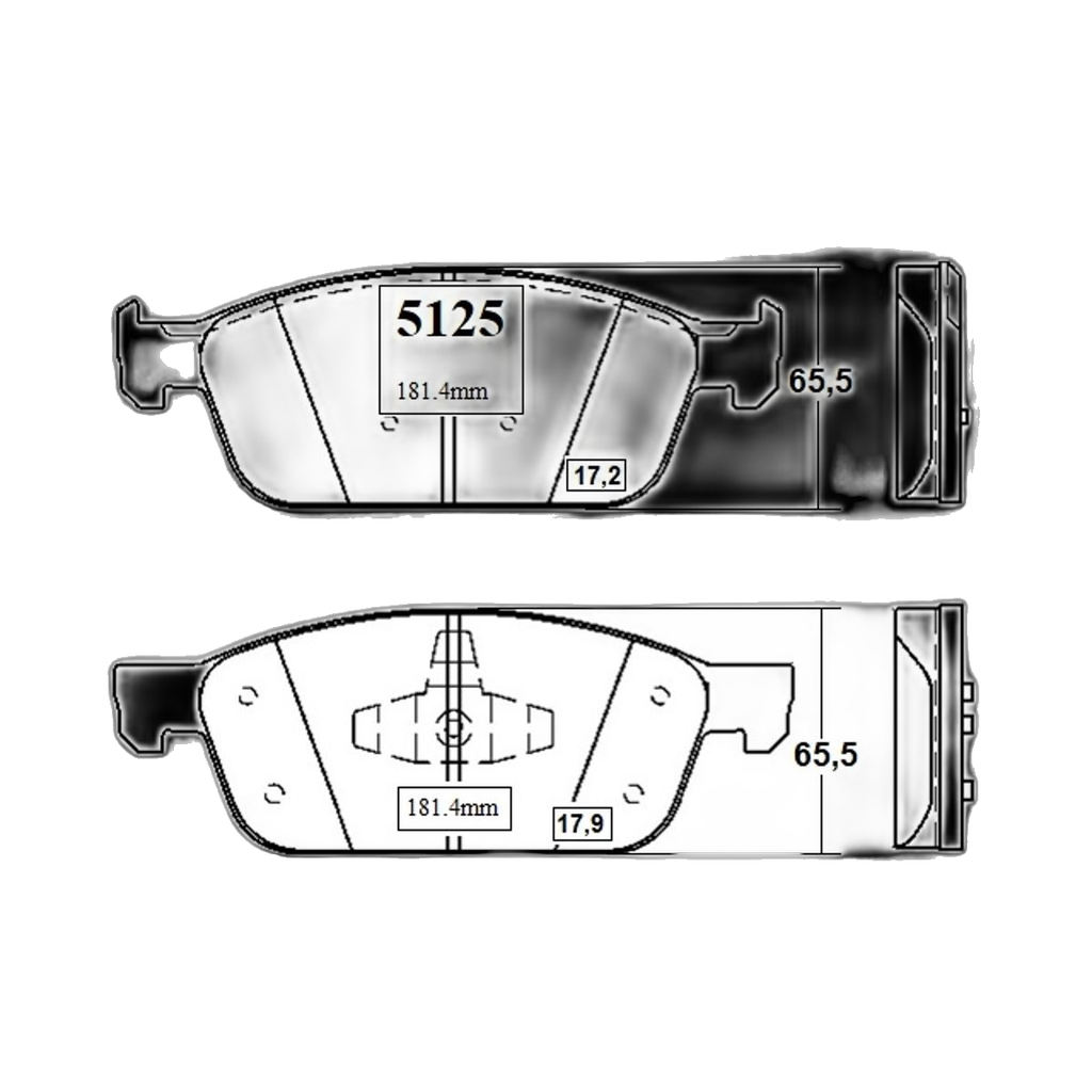 JG. PASTILLAS FRENO DEL AWD Escape - Focus