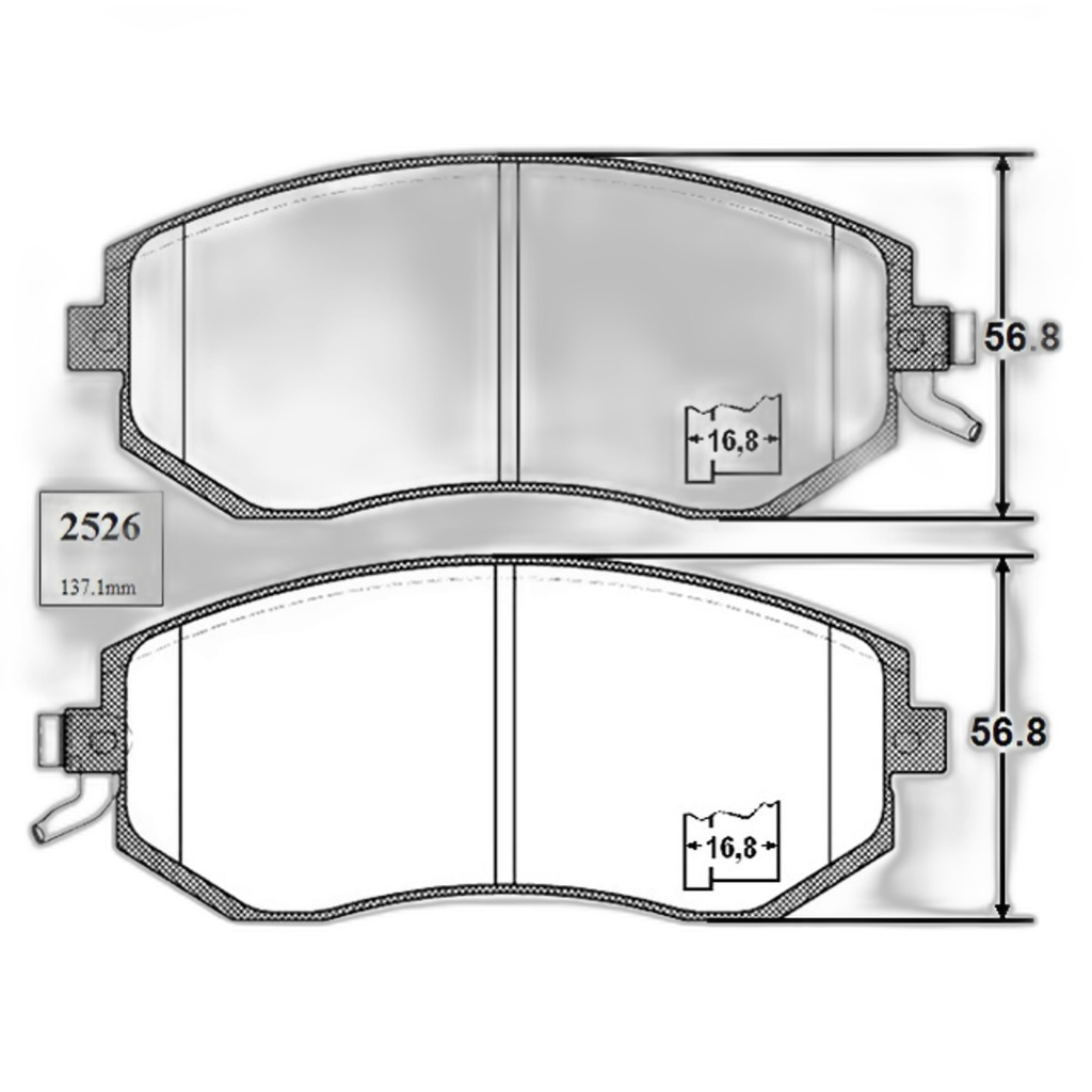 JG. PASTILLAS FRENO DEL Forester - Impreza - Legacy -