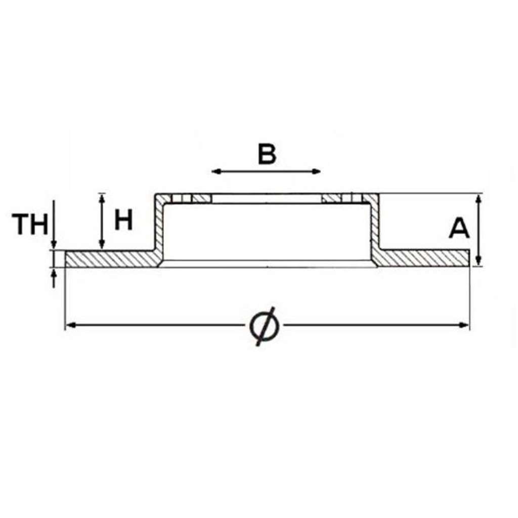 [38-23F] DISCO DE FRENO TRAS Cerato