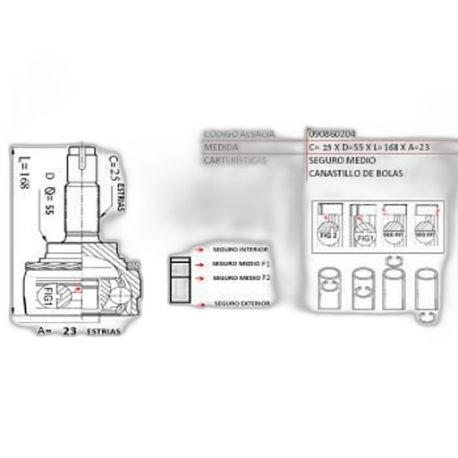 [NI-022F4-V16] Punta Homocinetica Almera - V16