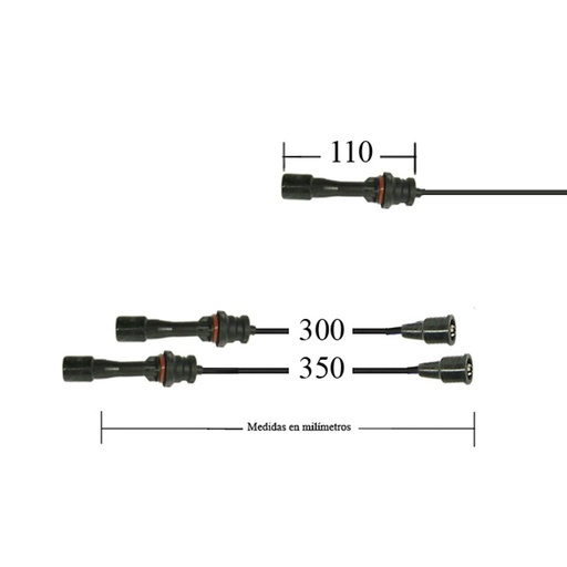 [287633] Juego Cable Bujias 323