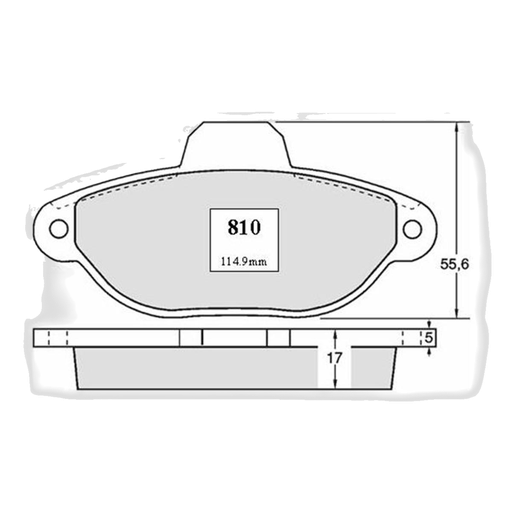 [FR2600M] Juego Pastillas Freno Delantero Panda - Cinquecento500