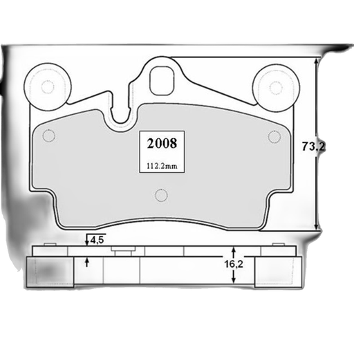 [LP978] Juego Pastillas Freno Trasero Q7 - Touareg - Cayenne